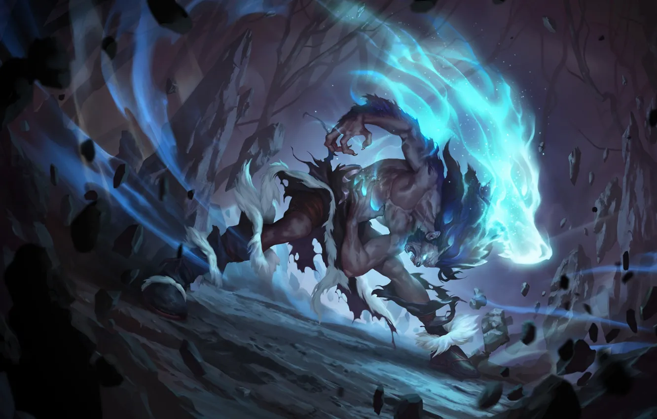 Photo wallpaper being, werewolf, Legends of Runeterra