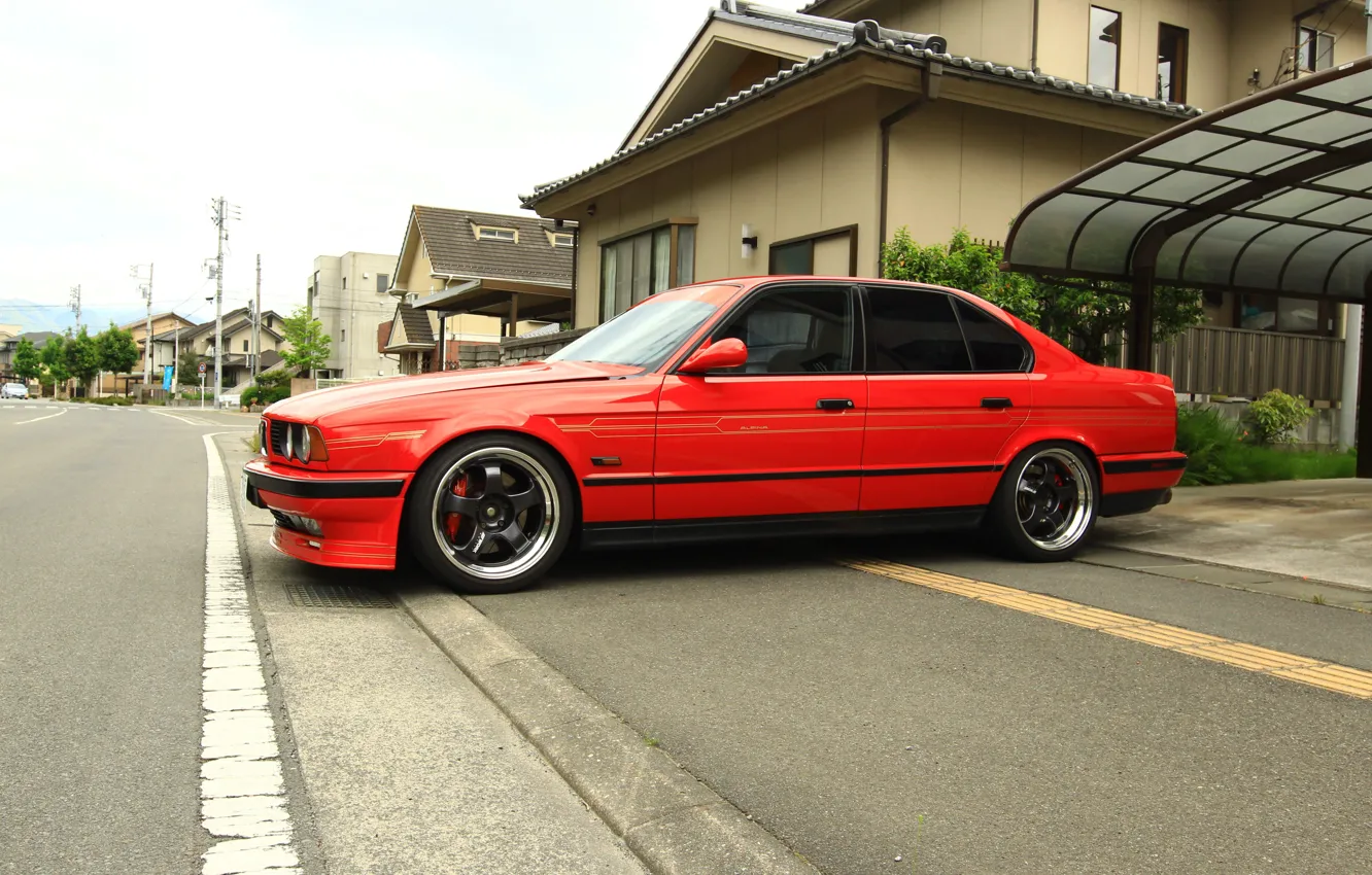 Photo wallpaper BMW, E34, ALPINA, 5-Seater, B10, ALPINA B10, B10 3.5