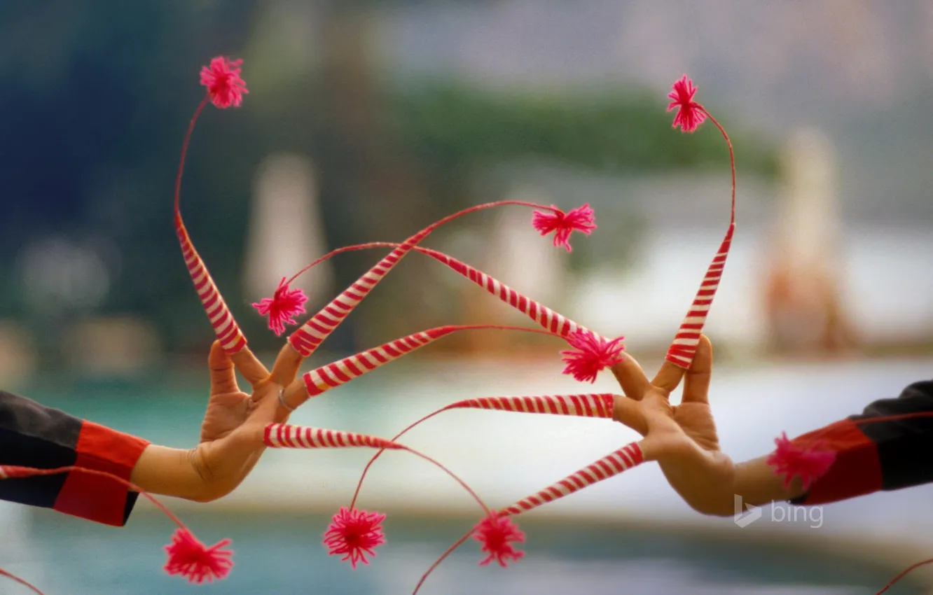 Photo wallpaper decoration, dance, Thailand, fingers