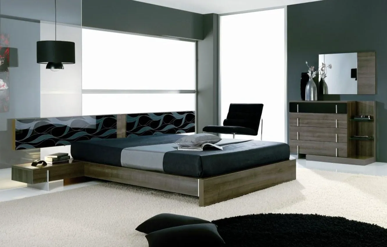 Photo wallpaper design, style, room, interior, bedroom