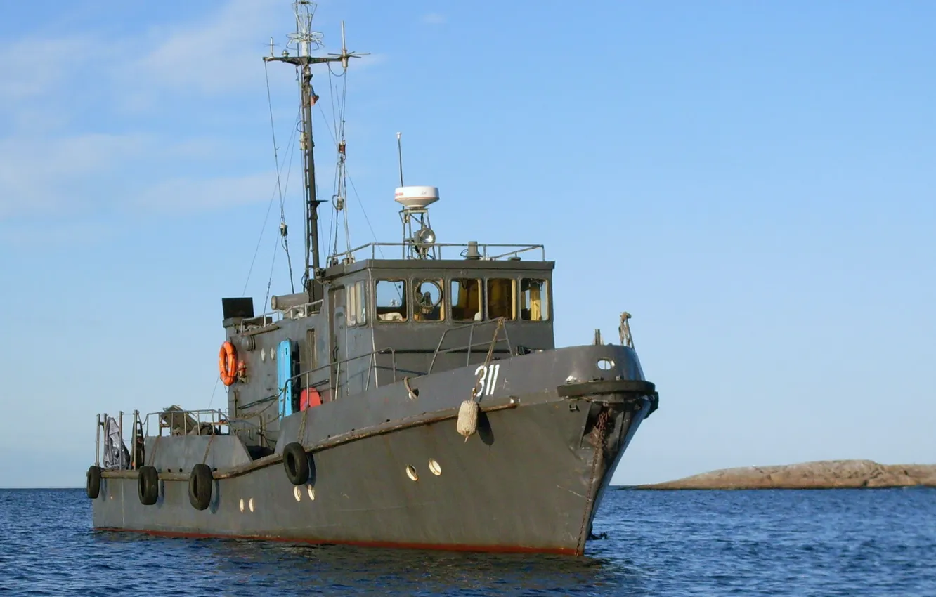 Photo wallpaper Navy, auxiliary fleet, raid boat