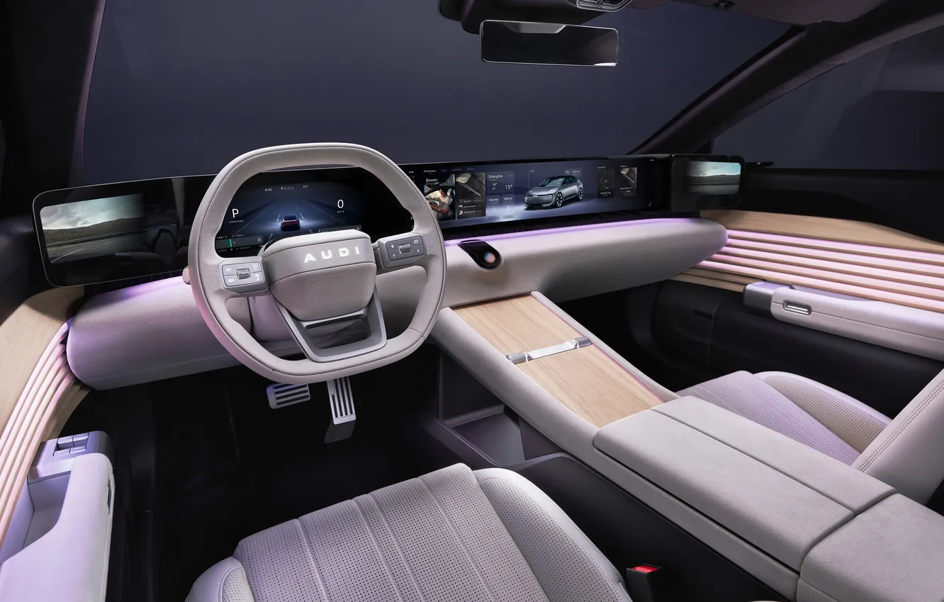 Photo wallpaper Audi, wallpaper, AUDI E concept 2024 Interior