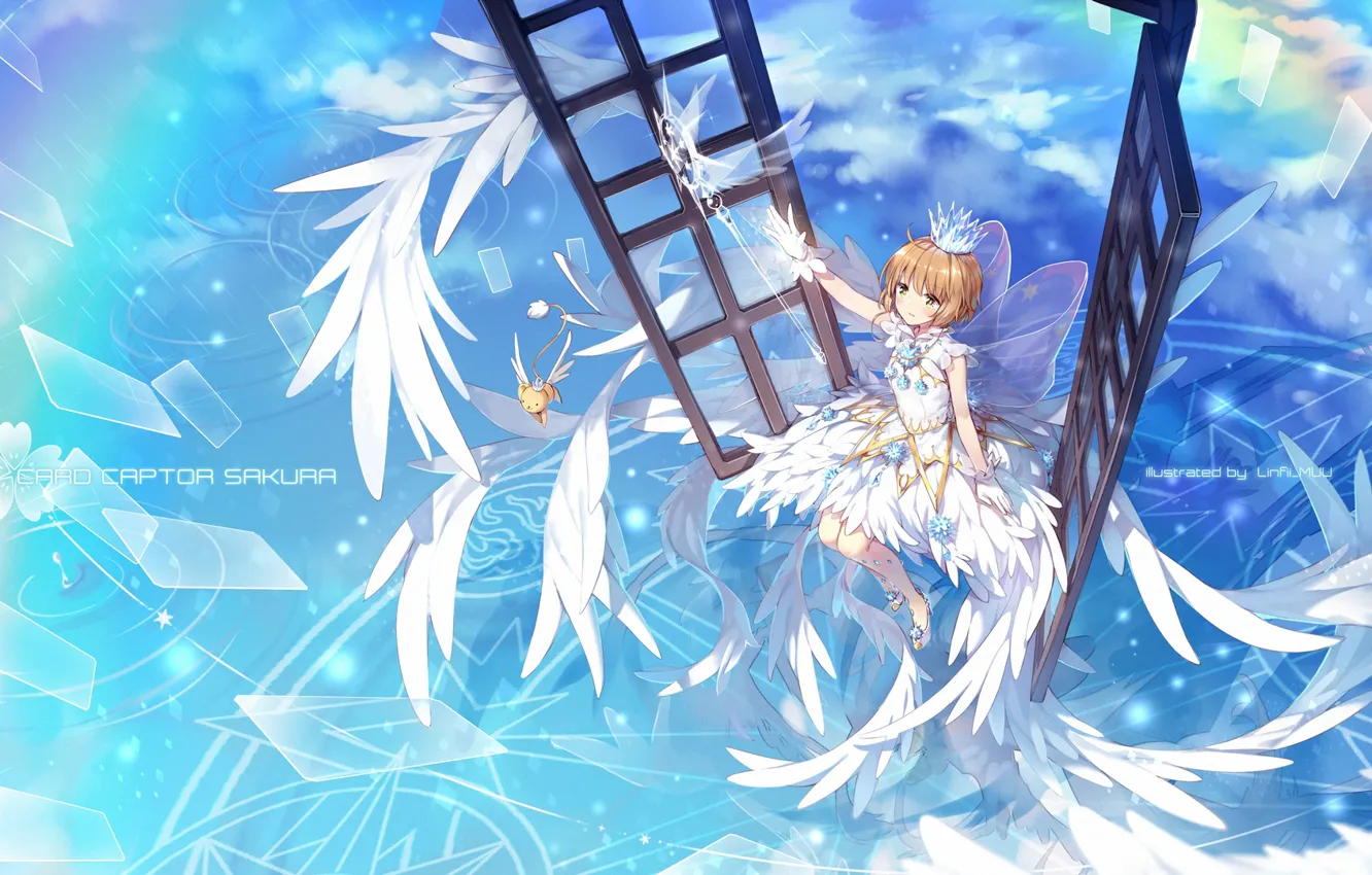 Photo wallpaper angel, art, girl, card captor sakura
