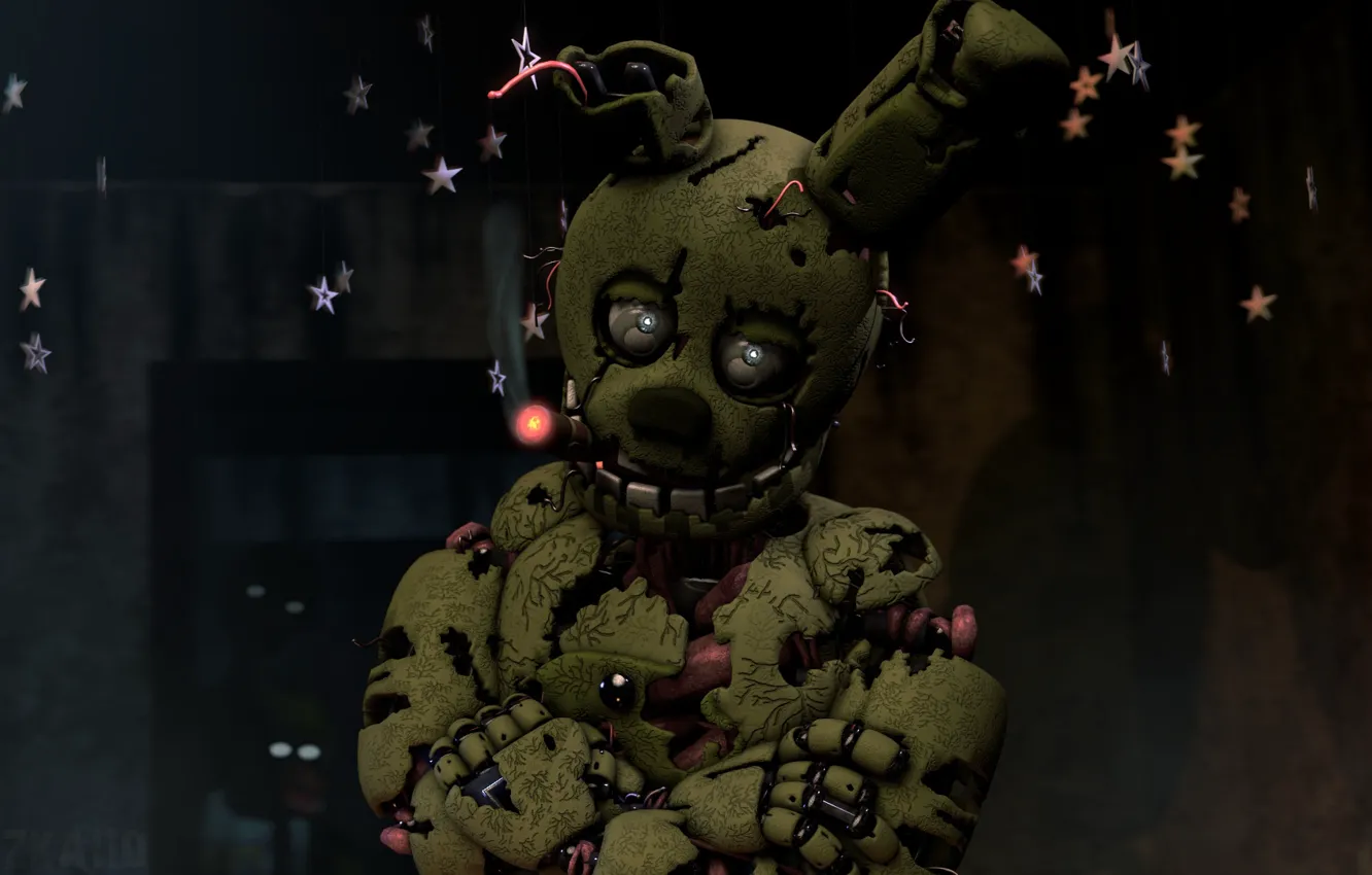 Photo wallpaper look, the game, doll, cigar, Five Nights at Freddy's, Five nights at Freddy's