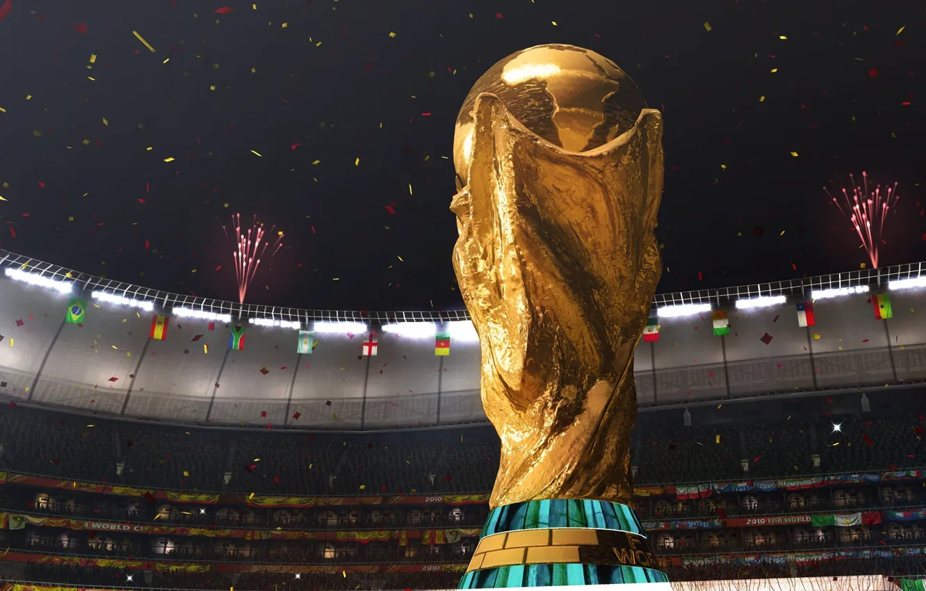 Photo wallpaper holiday, football, stadium, Cup, the world Cup, FIFA