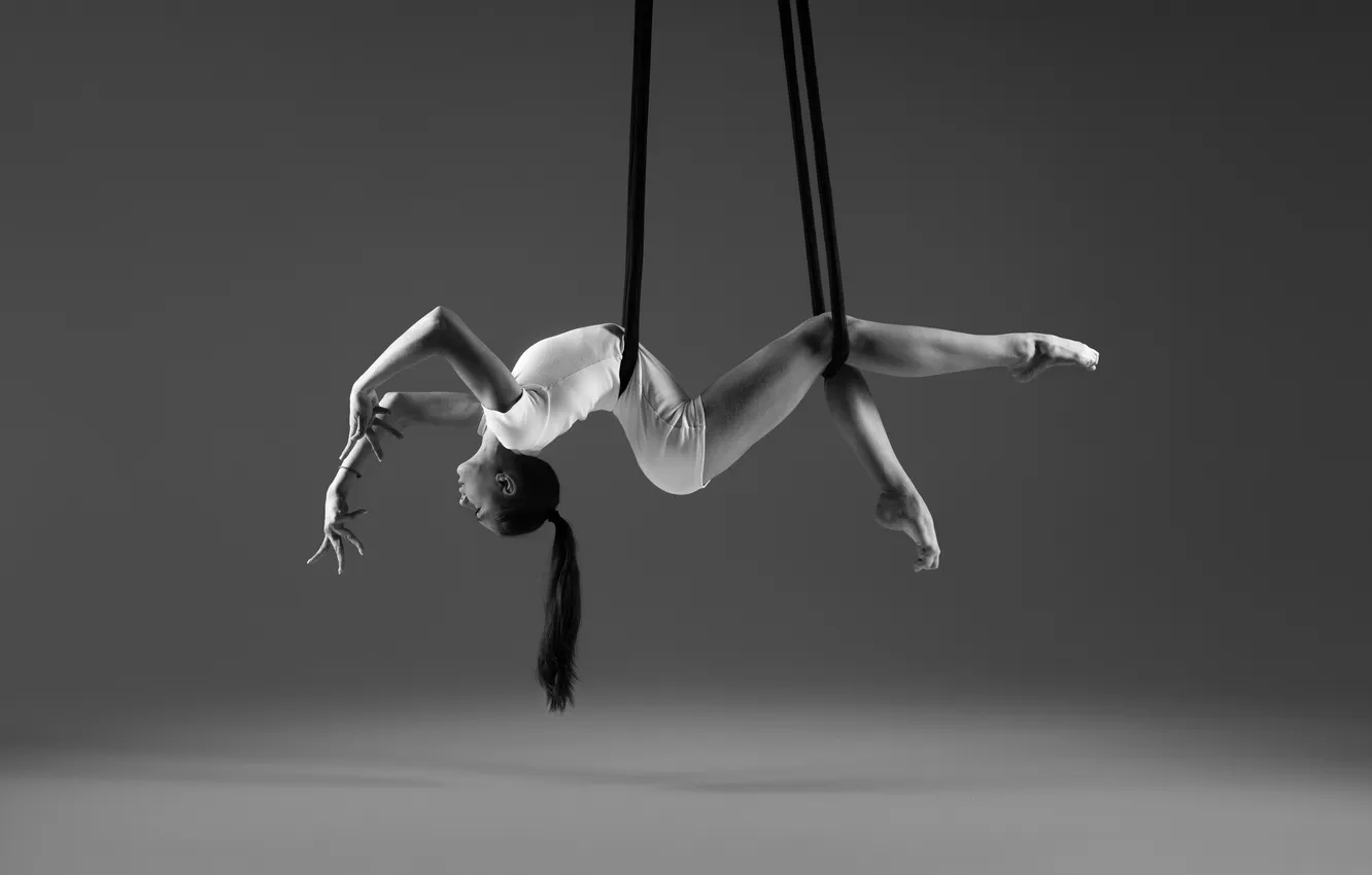 Photo wallpaper brunette, rope, Koloskova Julia