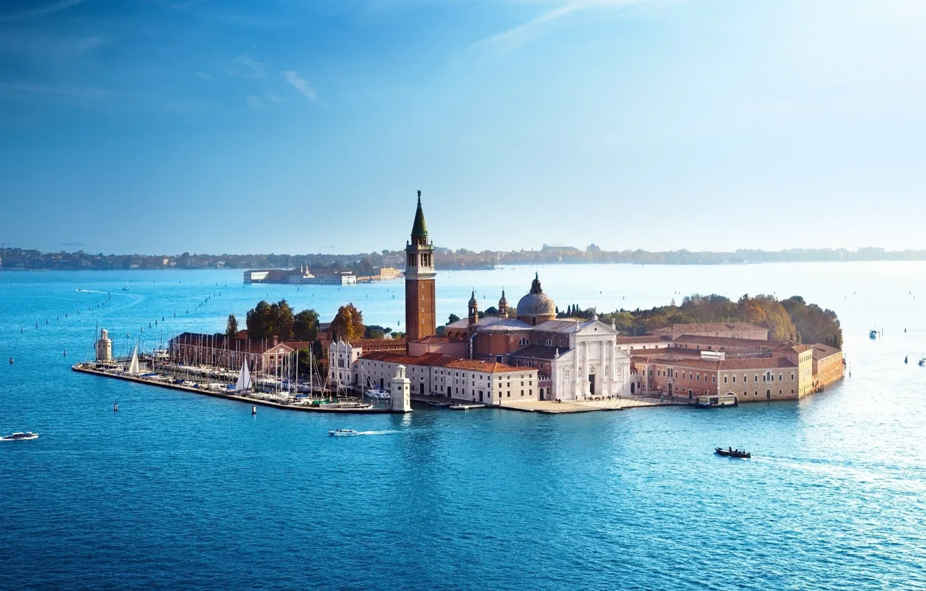 Photo wallpaper Italy, Venice, Sea, Island, San Giorgio Maggiore