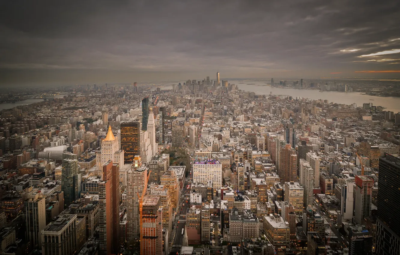 Photo wallpaper New York, Manhattan, Empire State Building