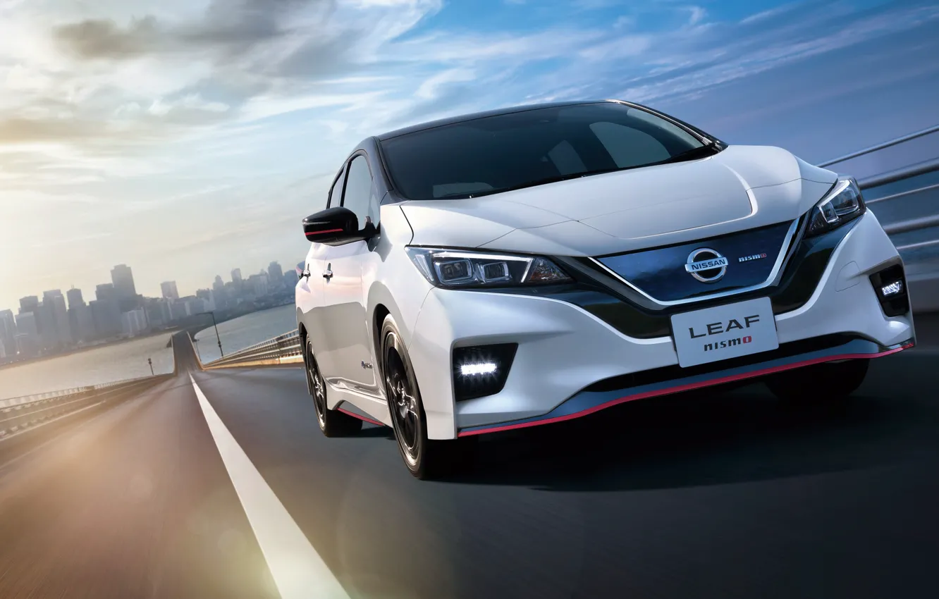Photo wallpaper Nissan, 2018, leaf, Nismo