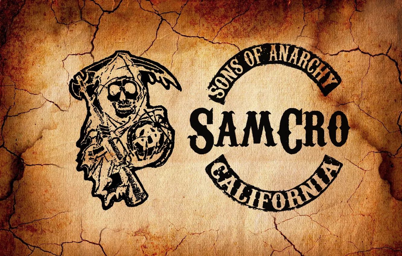 Photo wallpaper children, logo, the series, logo, son, serial, Sons of Anarchy, SAMCRO