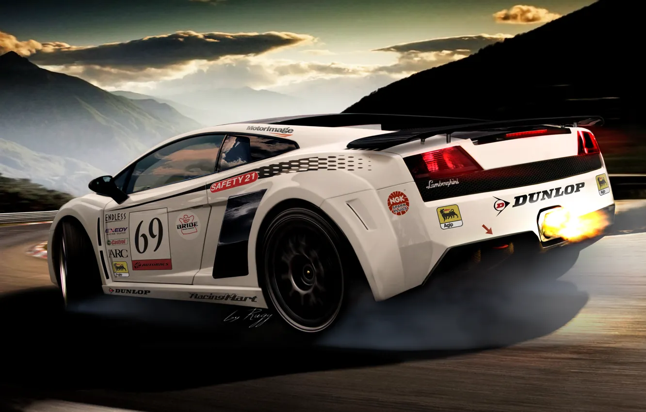 Photo wallpaper sport, Gallardo, Voitur