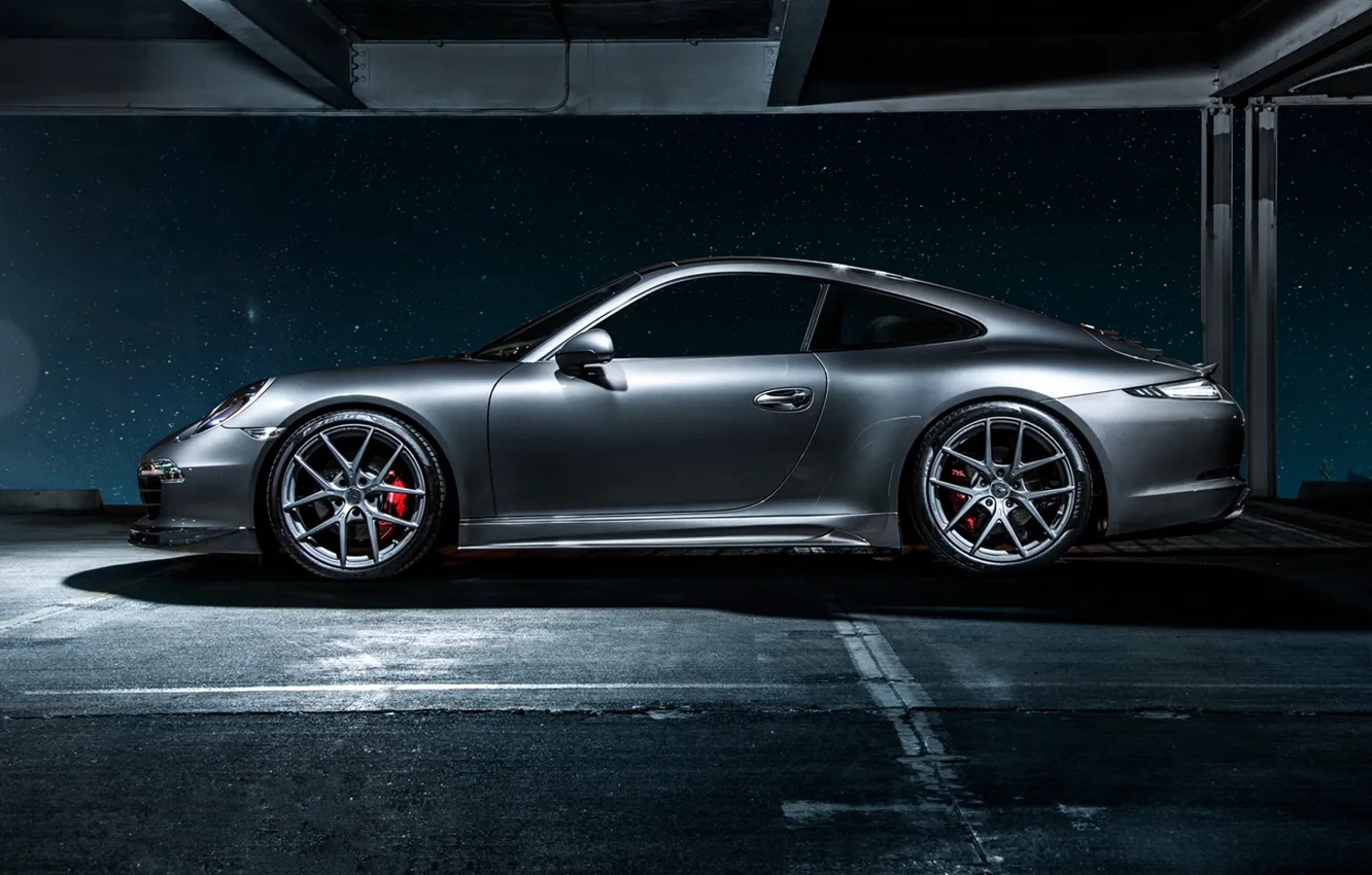 Wallpaper 911, Porsche, Carrera 4, grey, Porsche, side, Carrera, 2015 ...