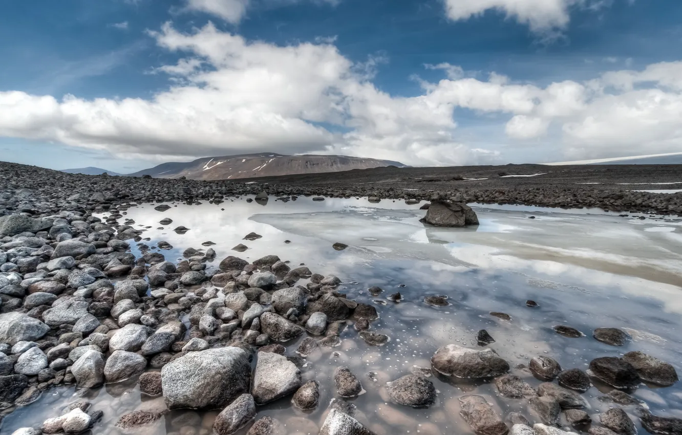Photo wallpaper the sky, landscape, mountains, nature, stones