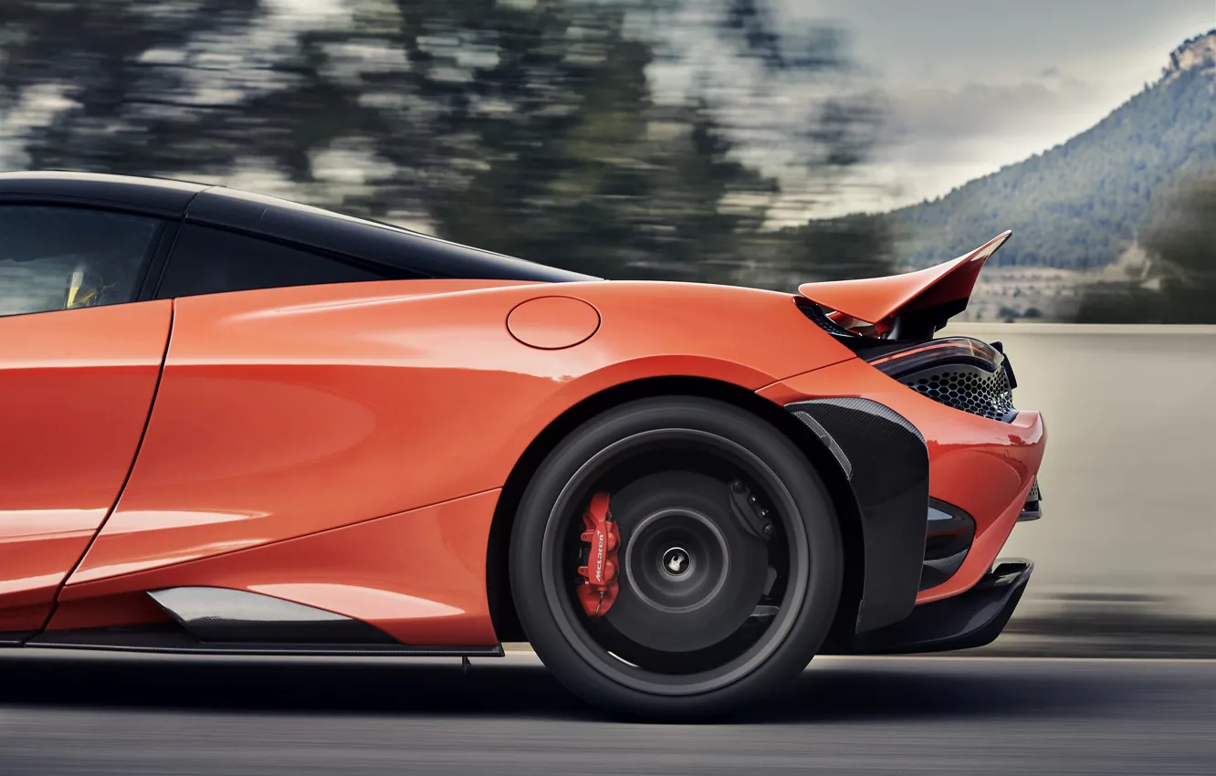 Photo wallpaper McLaren, wing, the rear part, 2020, 765LT