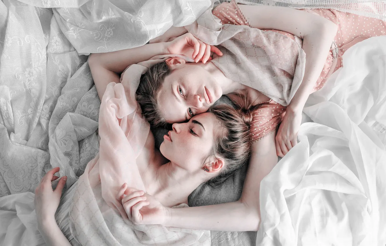 Photo wallpaper bed, two, Andrey Vasilyev, Intimacy