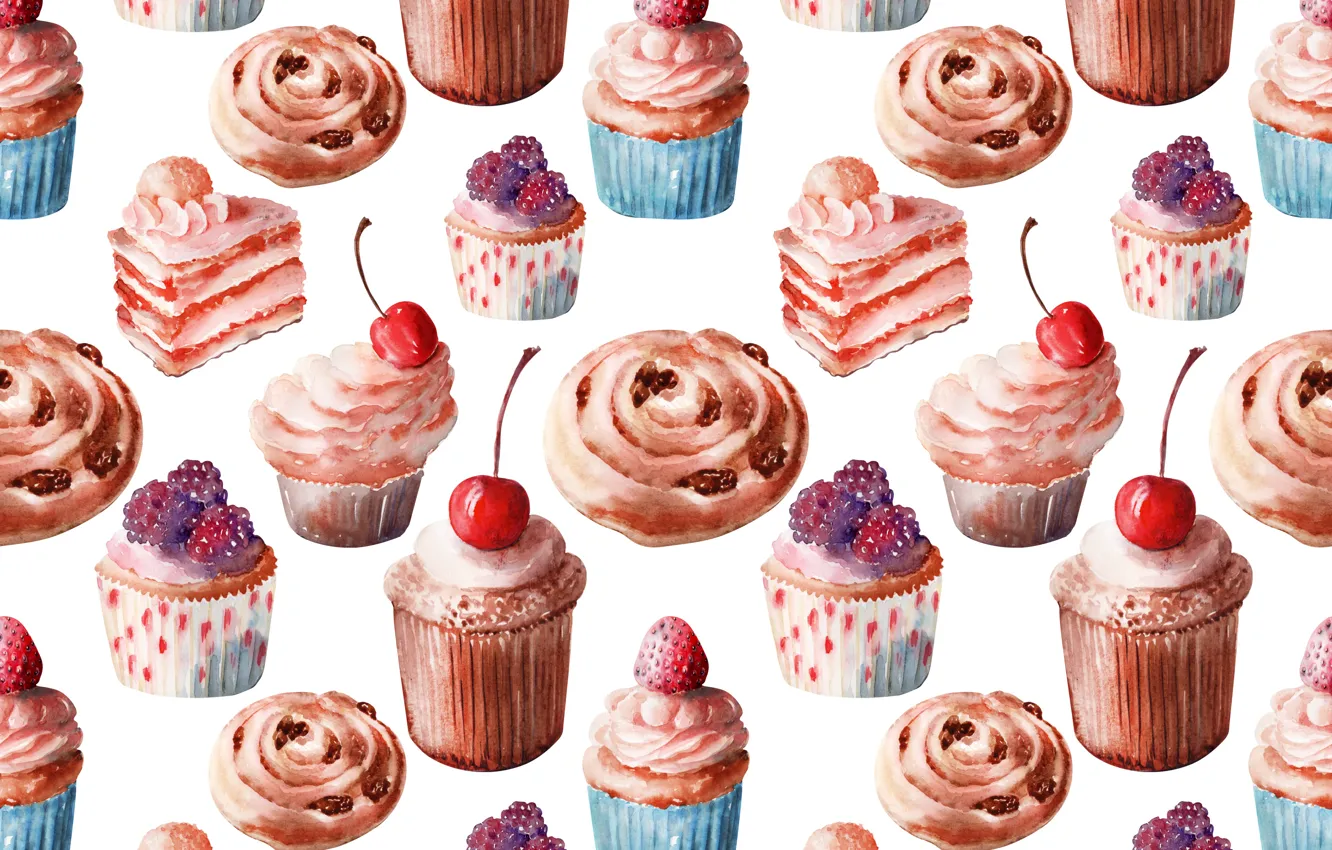 Photo wallpaper texture, cake, dessert
