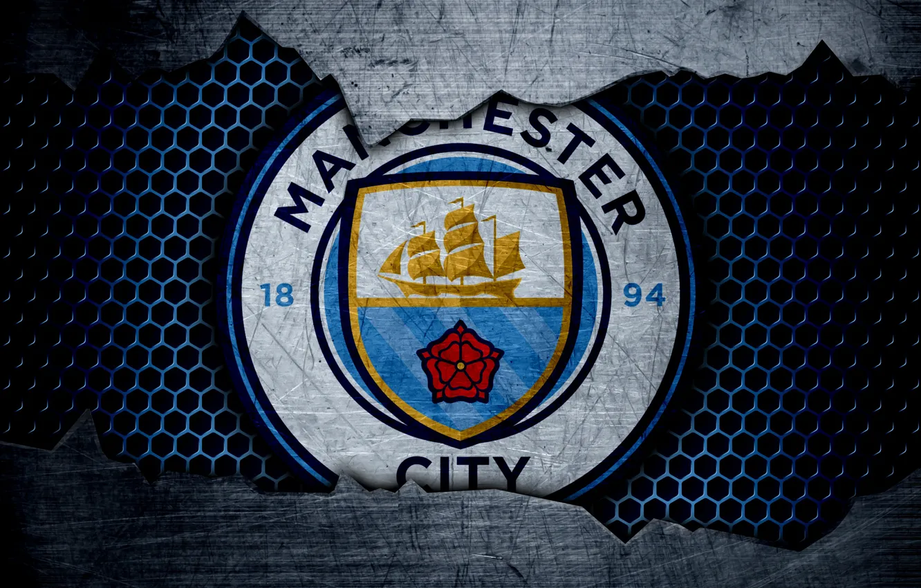 Photo wallpaper wallpaper, sport, logo, football, Manchester City