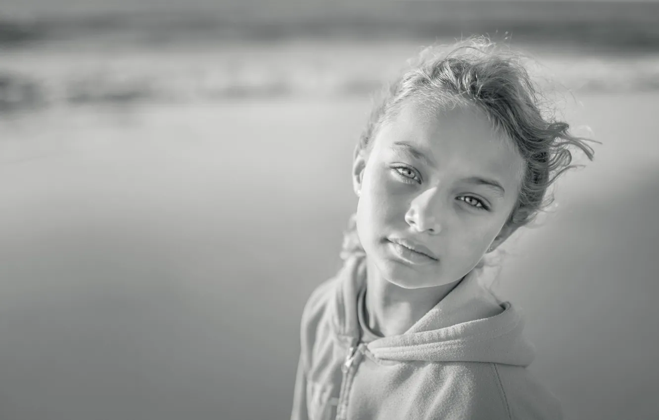 Photo wallpaper look, portrait, girl