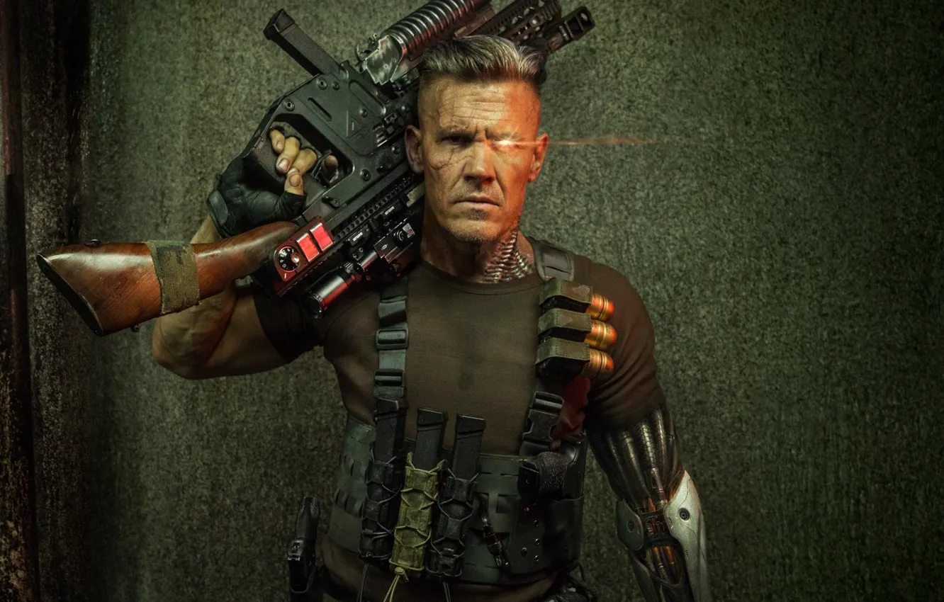 Photo wallpaper weapons, man, cyborg, Deadpool 2