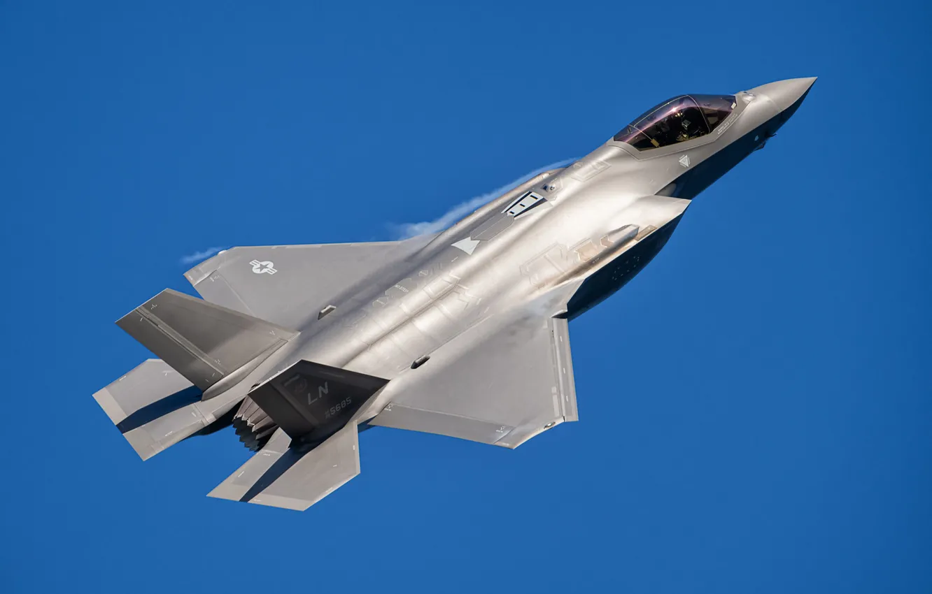 Photo wallpaper Fighter Aircraft, F-35 Lightning, Lightning, F-35