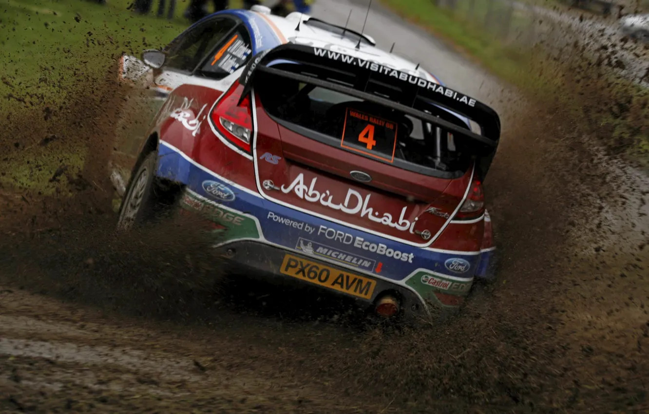 Photo wallpaper Ford, dirt, 2011, WRC, Rally, Rally, Fiesta, JM Latvala