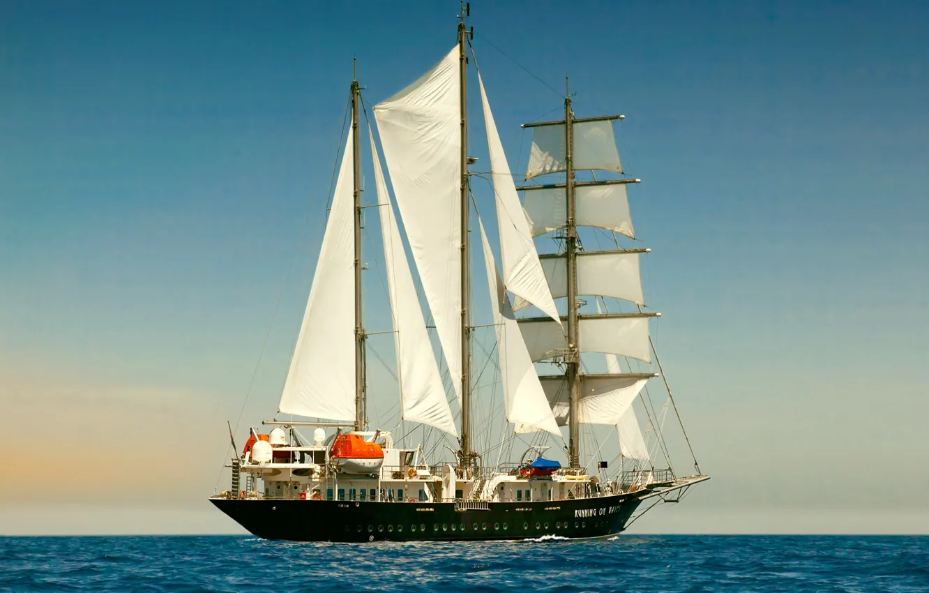 Photo wallpaper sea, the sky, sailboat