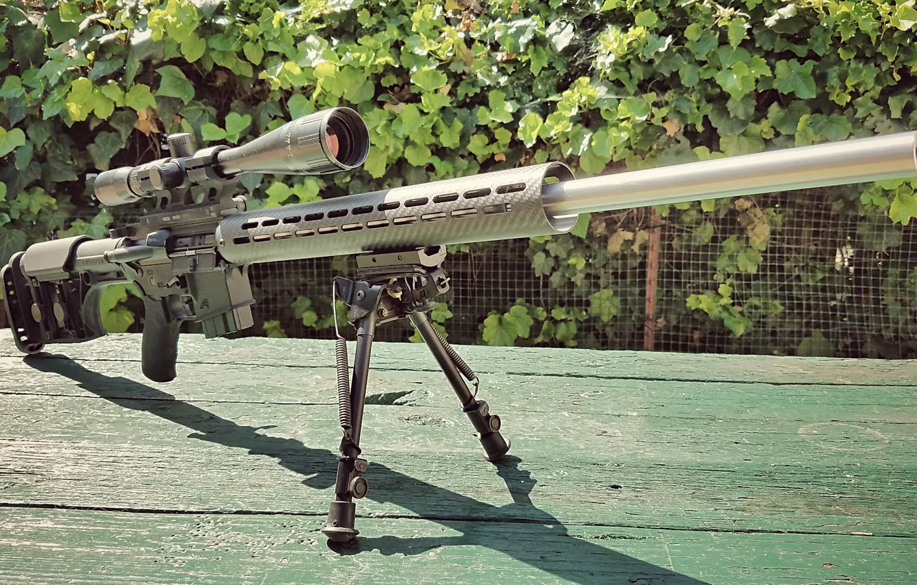 Photo wallpaper optics, rifle, assault, AR-15