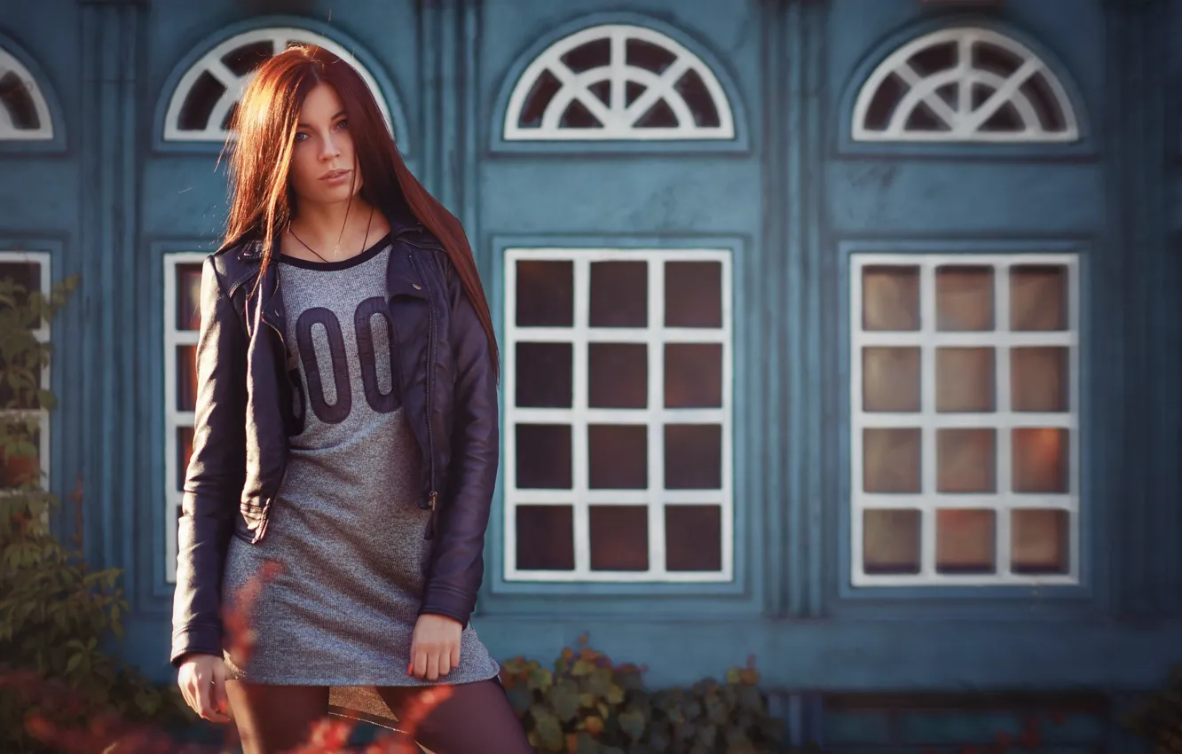 Photo wallpaper light, girl, photo, art, view, model, street, beauty