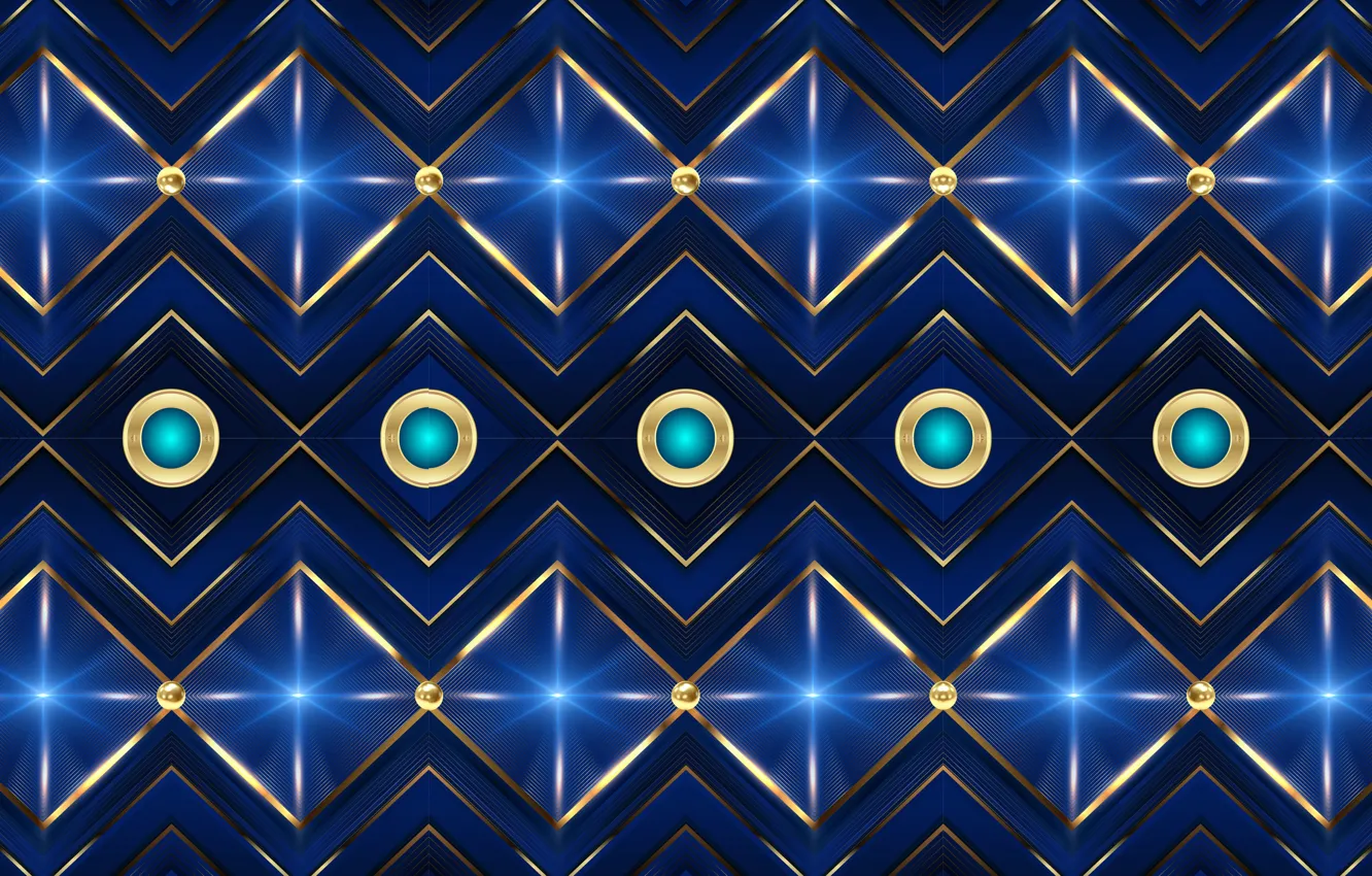 Photo wallpaper design, blue, patterns, stars