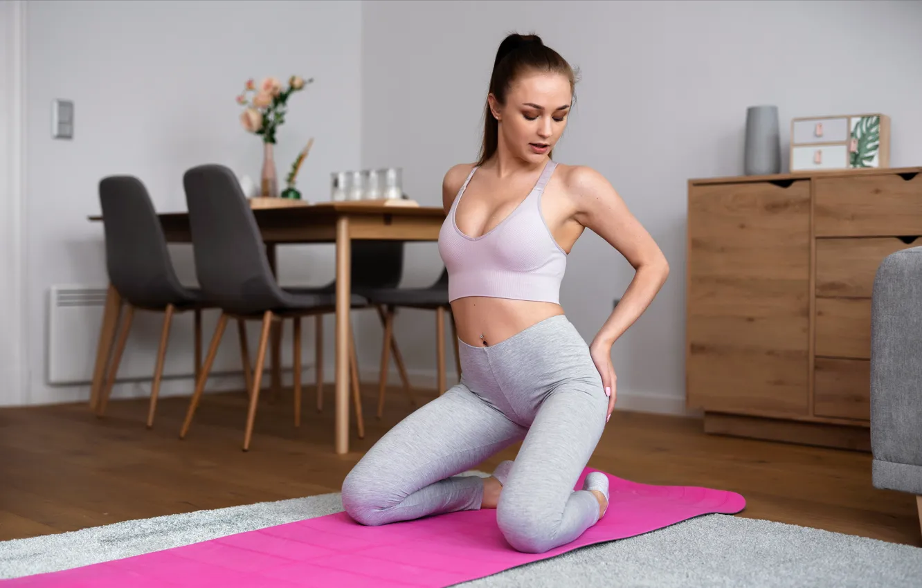 Photo wallpaper girl, model, beauty, leggings, Top, Sweetheart, Alya Stark