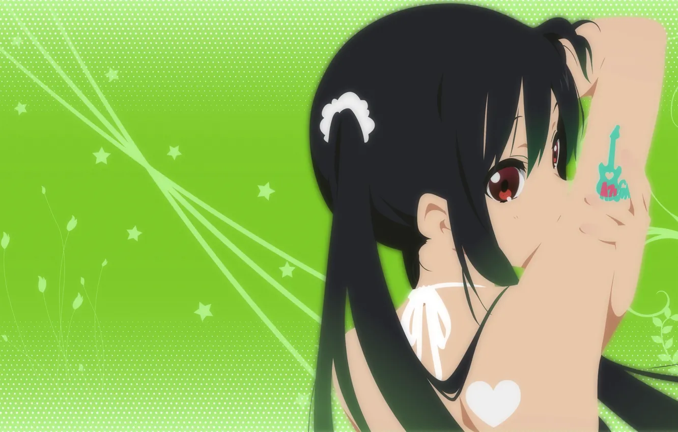 Photo wallpaper k-on, nakano azusa, Japanese high school girls