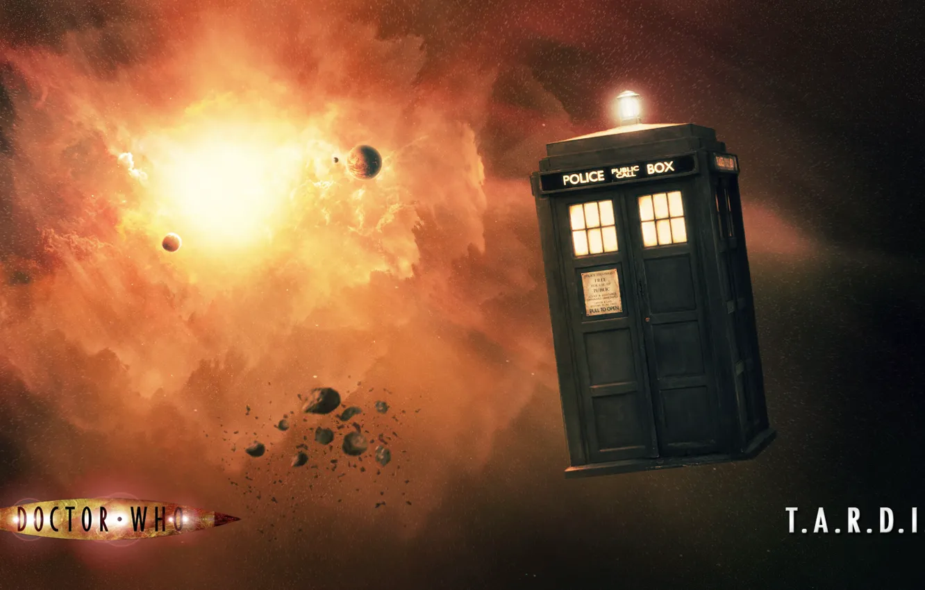 Photo wallpaper space, booth, Doctor Who, Doctor Who, The TARDIS, TARDIS