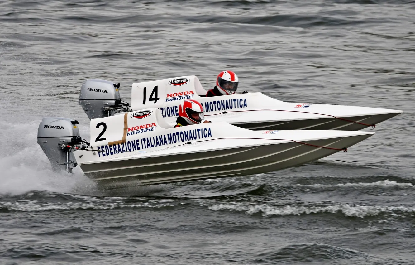Photo wallpaper race, boat, speed