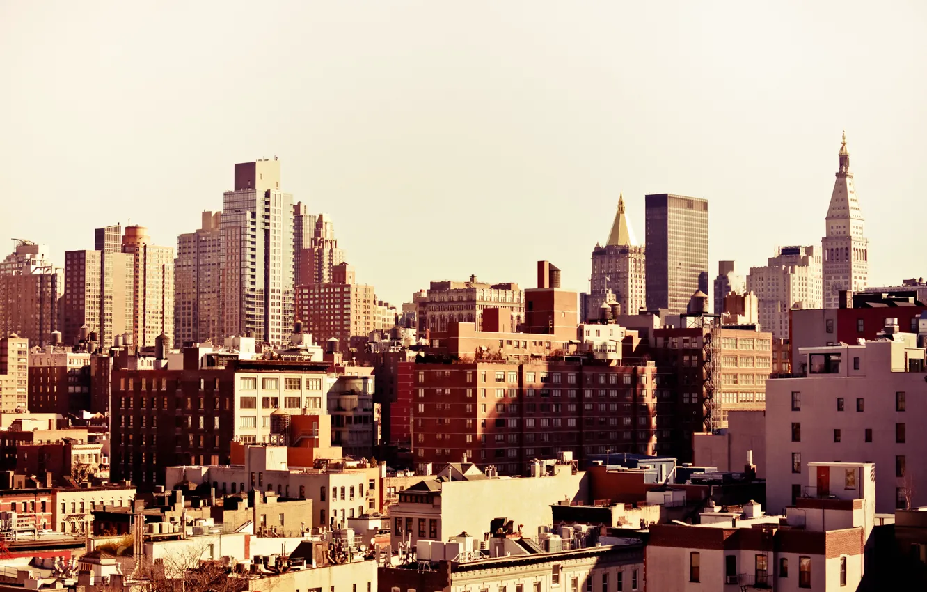 Photo wallpaper USA, United States, skyline, New York, Manhattan, NYC, New York City, buildings
