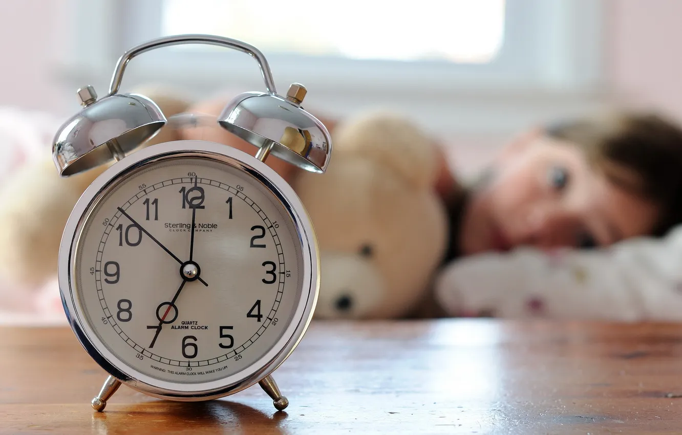 Photo wallpaper look, girl, watch