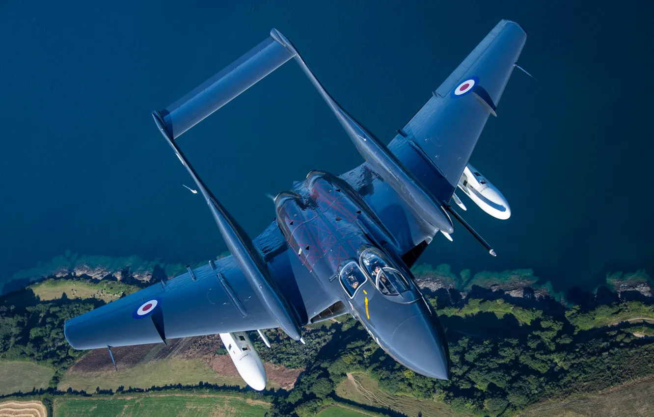 Photo wallpaper Fighter, RAF, Royal Navy, Sea Vixen, de Havilland Aircraft Company, de Havilland DH.110 Sea Vixen