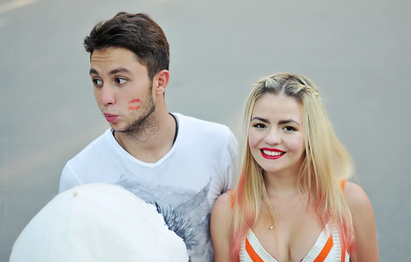 Photo wallpaper girl, kiss, photographer, girl, guy, photography, photographer, Elena Umrihina