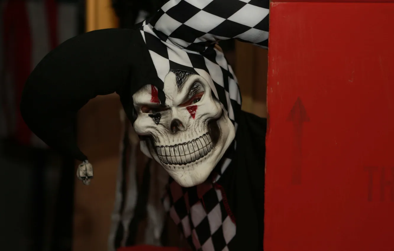 Photo wallpaper Joker, mask, Joker