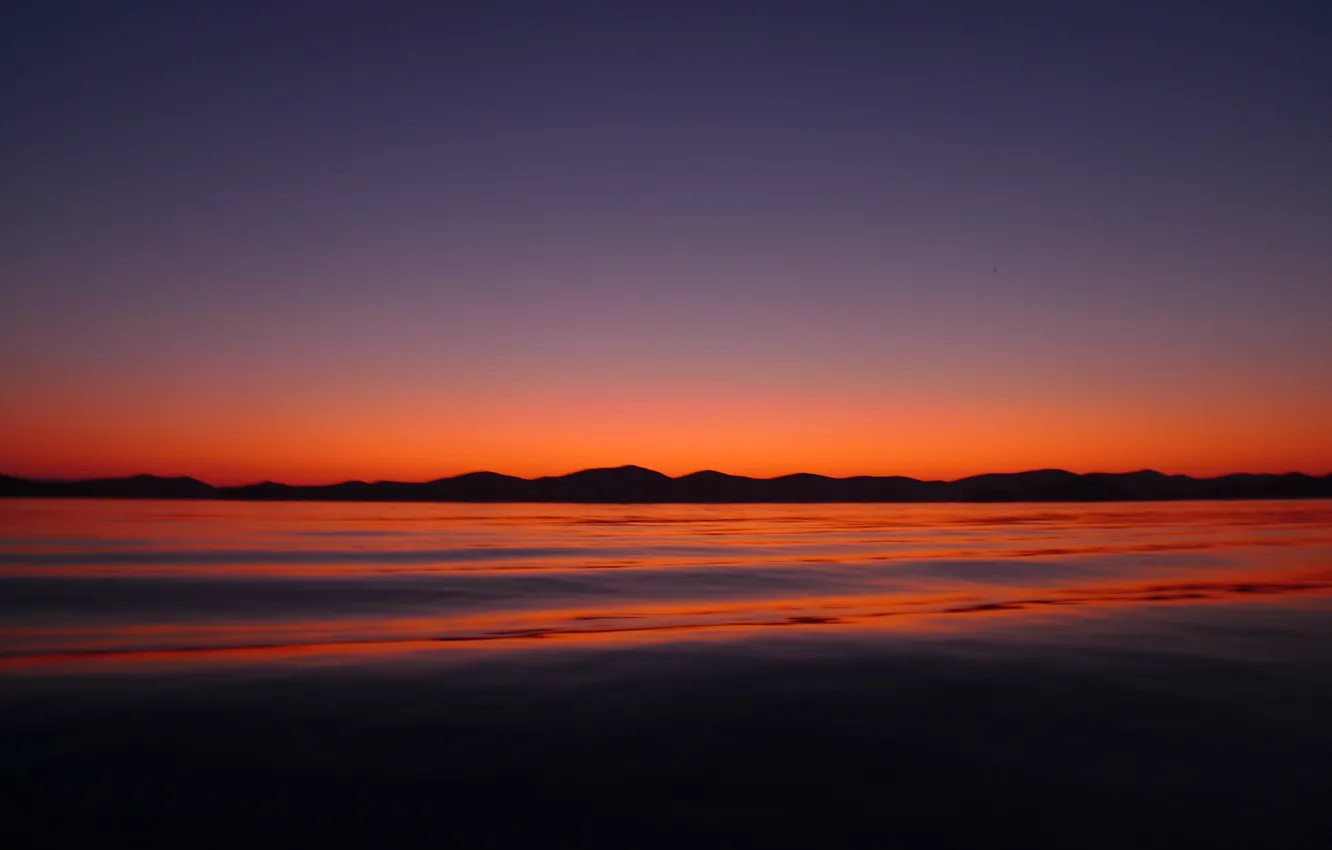 Photo wallpaper twilight, sunset, island, dusk, Croatia, Mediterranean Sea, silhouettes, Zadar