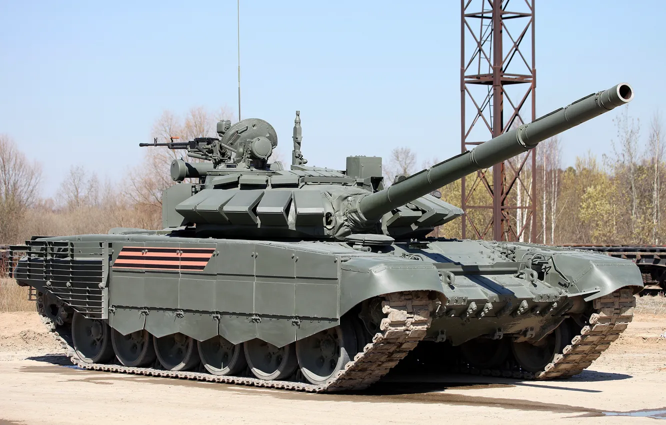 Photo wallpaper tank, MBT, UVZ, T-72B3, sample 2016