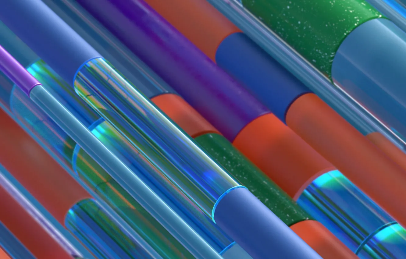 Photo wallpaper pattern, paint, tube, the volume