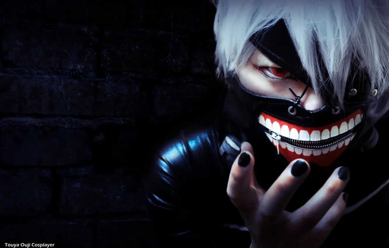 Photo wallpaper hands, mask, cosplay, Gul, Tokyo Ghoul