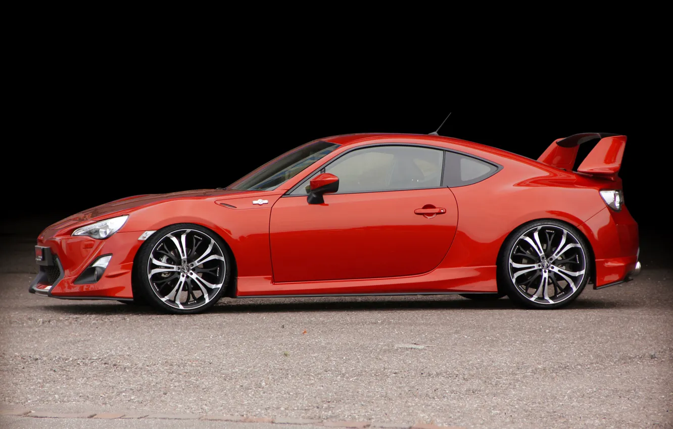 Photo wallpaper coupe, wing, Toyota, 2012, GT86, Barracuda Wheels