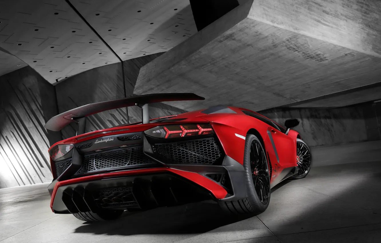 Photo wallpaper Lamborghini, spoiler, Lamborghini, Aventador, aventador, LB834, 2015, LP 750-4