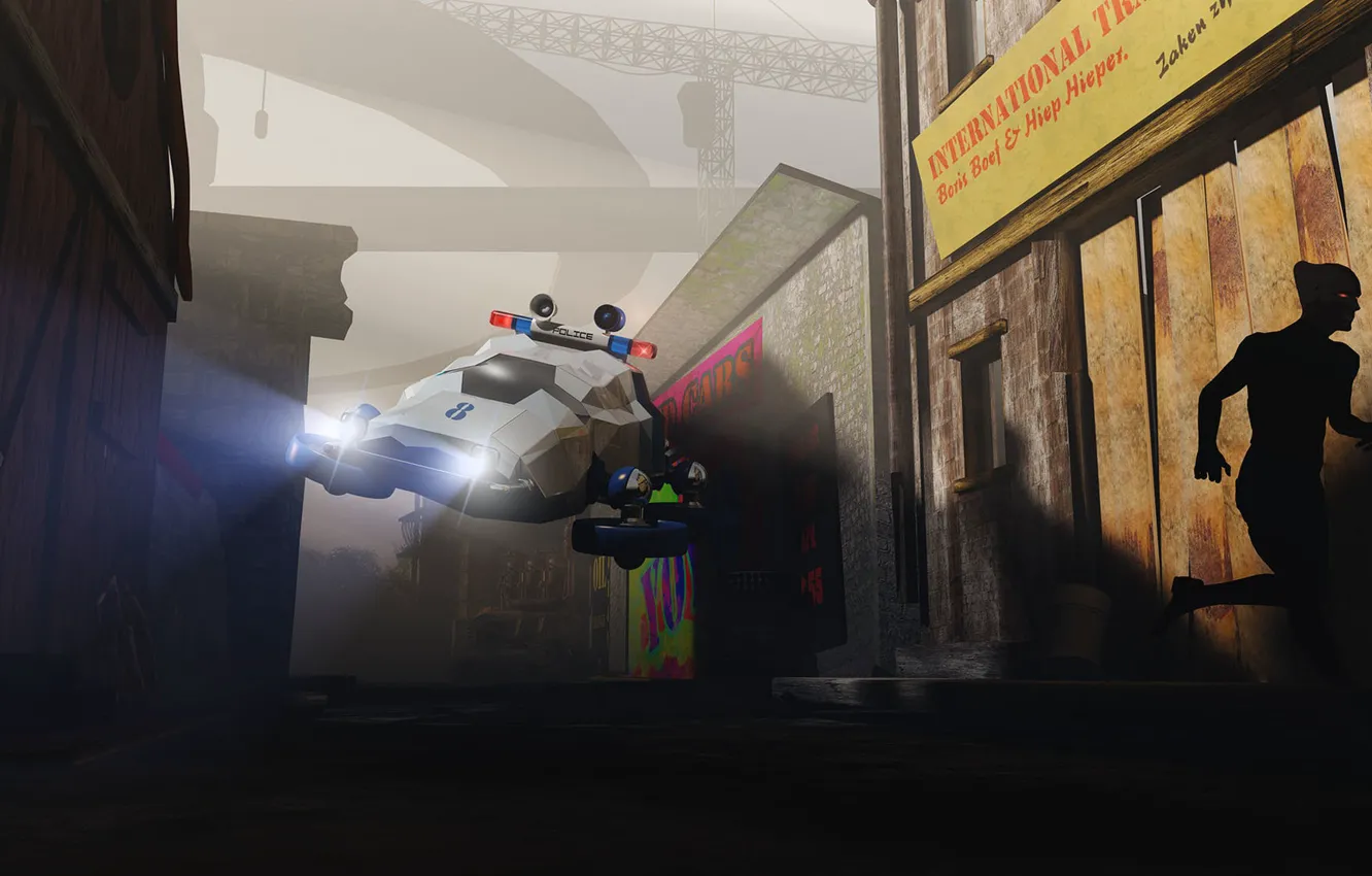 Photo wallpaper the city, street, being, steeg revisited, Alien Hunt