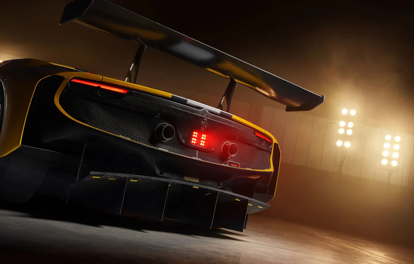 Photo wallpaper Ferrari, 296 GT3, 2160P, GT3 Evo