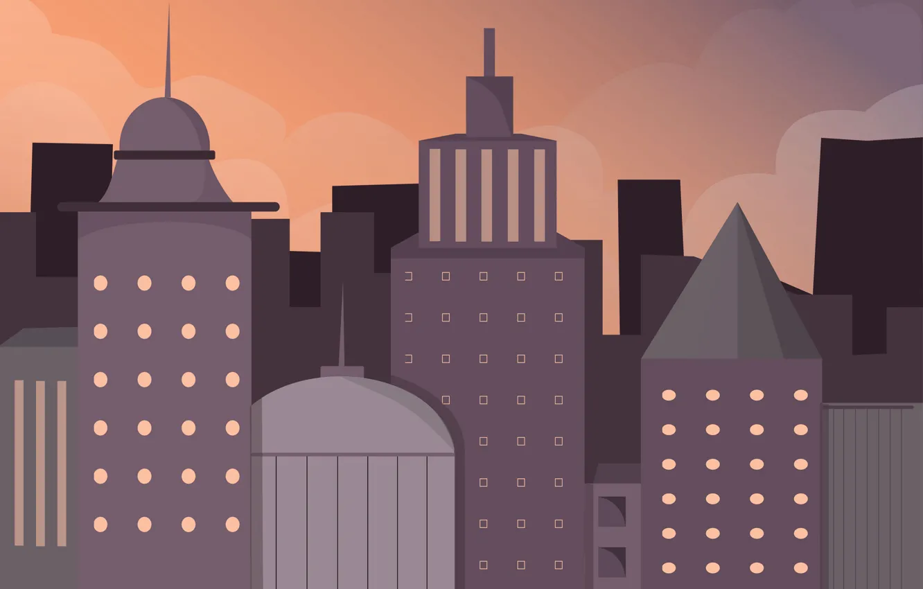 Photo wallpaper the city, home, architecture