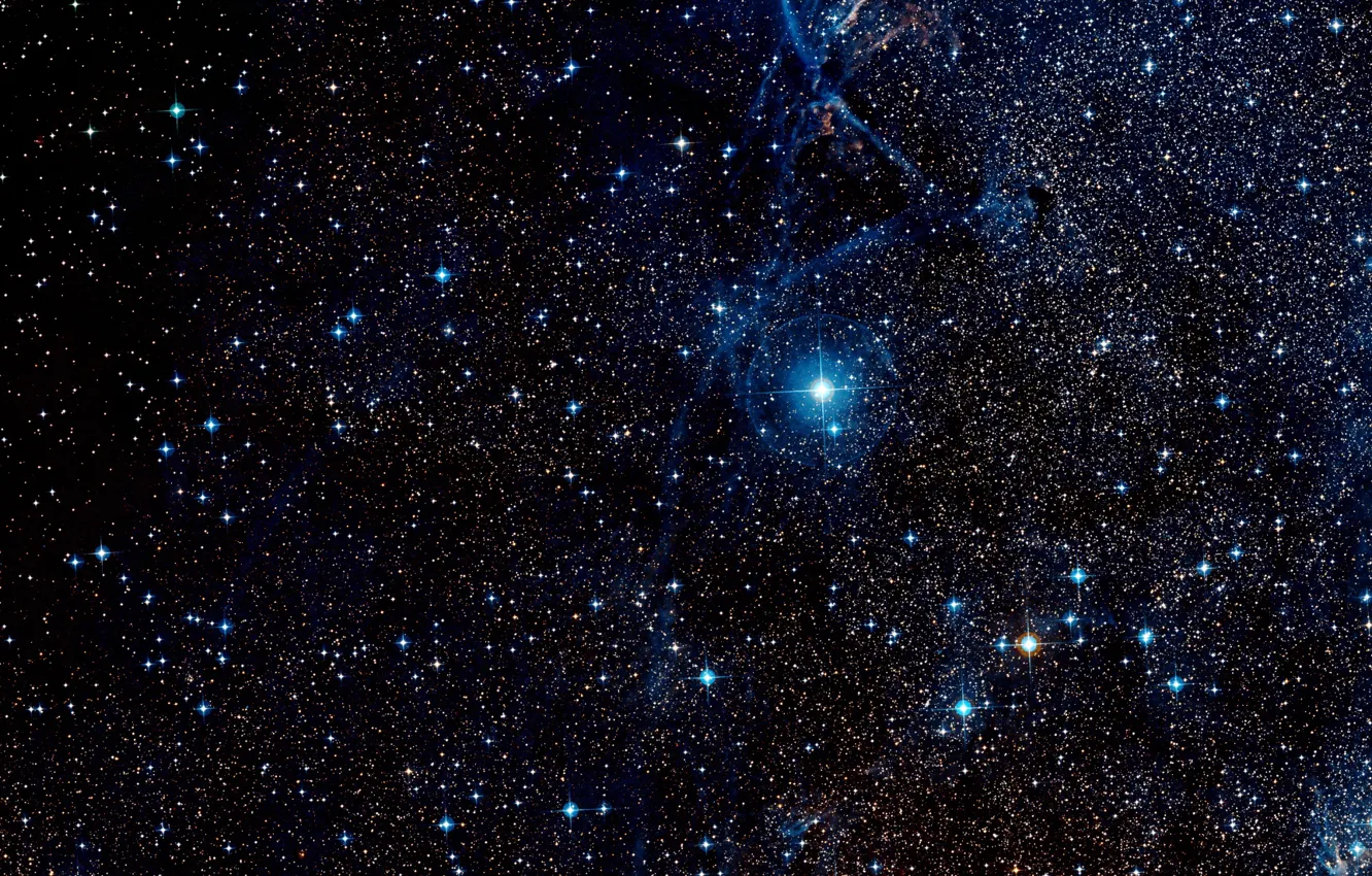Photo wallpaper Stars, Nebula, Wide Field View, Digitized Sky Survey 2, Filaments of the Vela Supernova Remnant, …