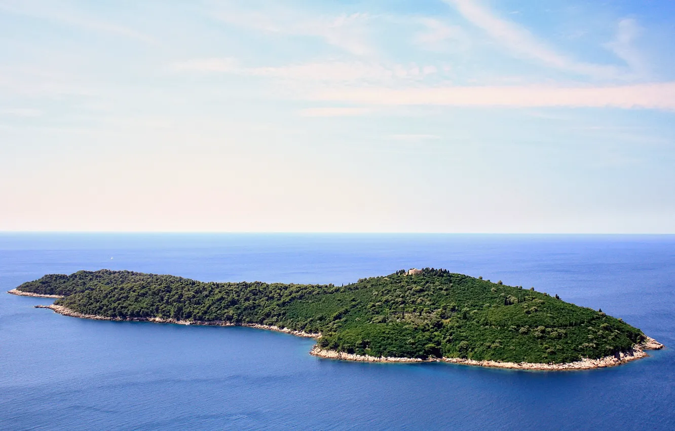 Photo wallpaper sea, summer, island, Croatia