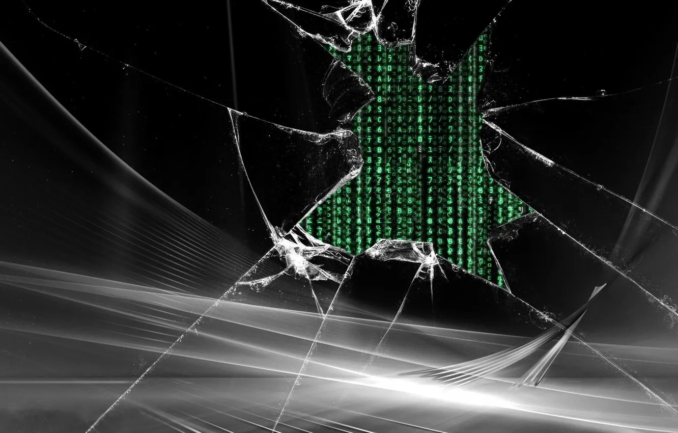 Photo wallpaper Wallpaper, matrix, saver